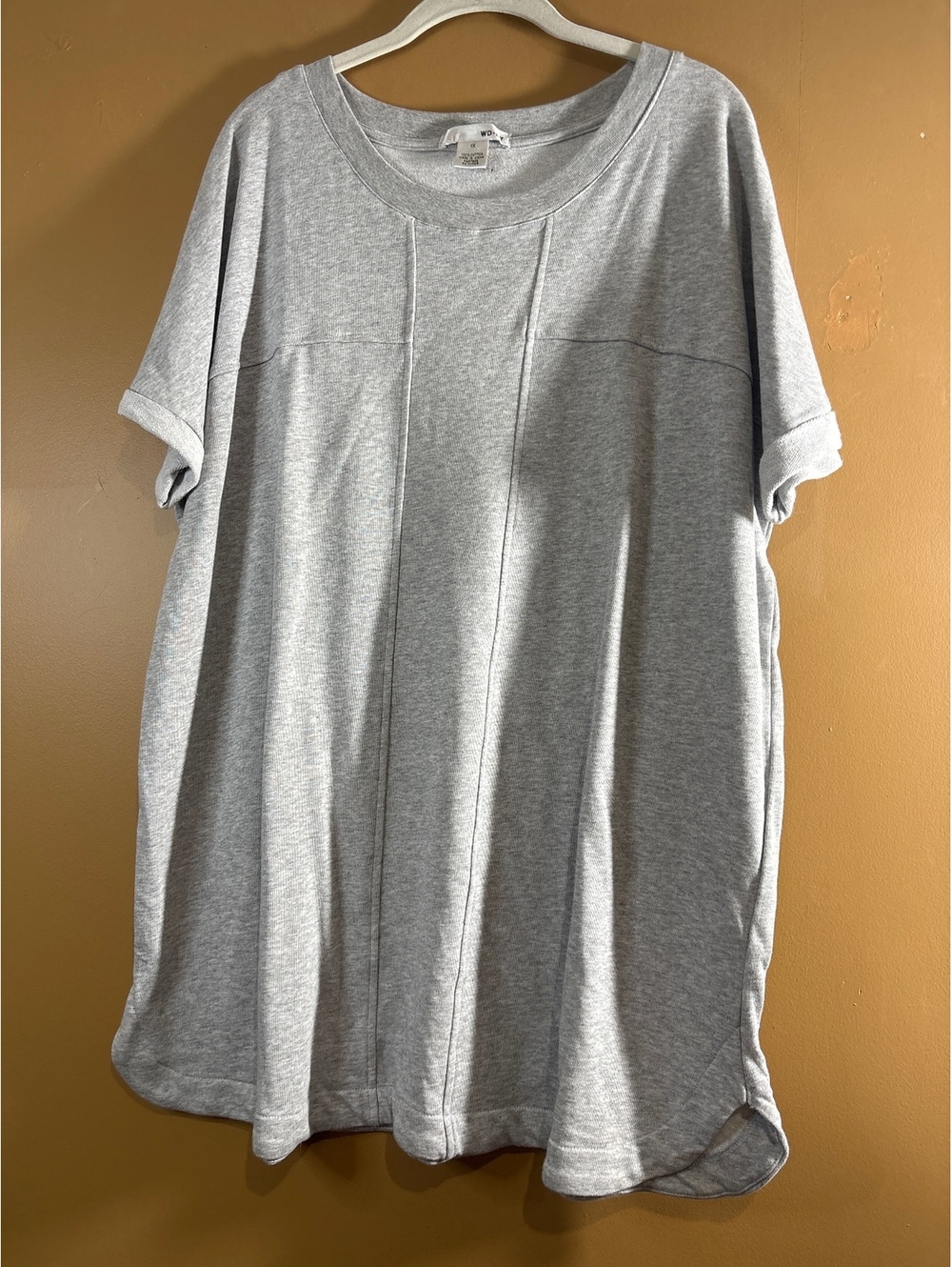 HC1181. WD-WY Women's 100% Cotton Gray Short Sleeve T-Shirt Size 1X